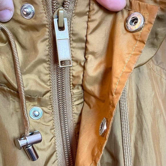 Frank & Oak Unisex Mustard Hooded Windbreaker Jacket - Picture 13 of 16